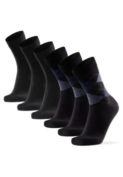 6 Pack Ultrasoft - Sokken - Multicolor Black Argyle Blue