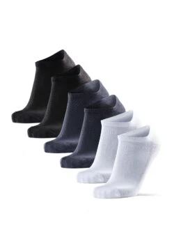 Low-Cut Bamboo 6 Pack - Sokken - Black/ Grey/White