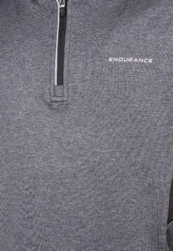 Endurance Lanbark Jr. - Fleece Trui - Black Melange -Endurance 27b0fa6c568b40a2a944dbb9166ba130