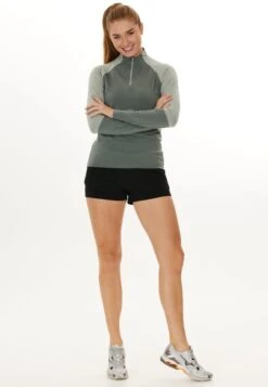 Endurance Midlayer Abbye - Longsleeve - Desert Green