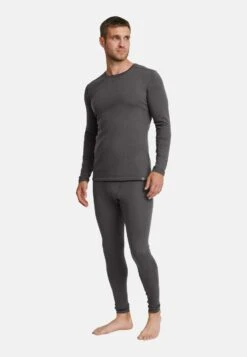 Merino Set - Hemd - Dark Grey