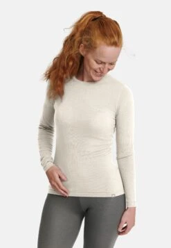 Merino Thermal Long Sleeve Shirt - Longsleeve - Off White
