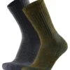 Premium Hiking 2 Pack - Sportsokken - Multicolor Moss Green/Grey Mele Grey