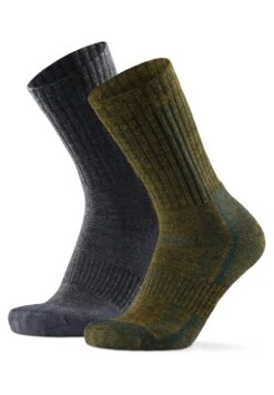 Premium Hiking 2 Pack - Sportsokken - Multicolor Moss Green/Grey Mele Grey