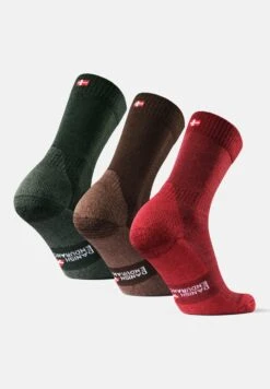 Classic Hiking Socks 3 Pack - Sportsokken - Multicolor (Green, Brown, Red) -Endurance bd9adef24e054c358c48d23eee842c06
