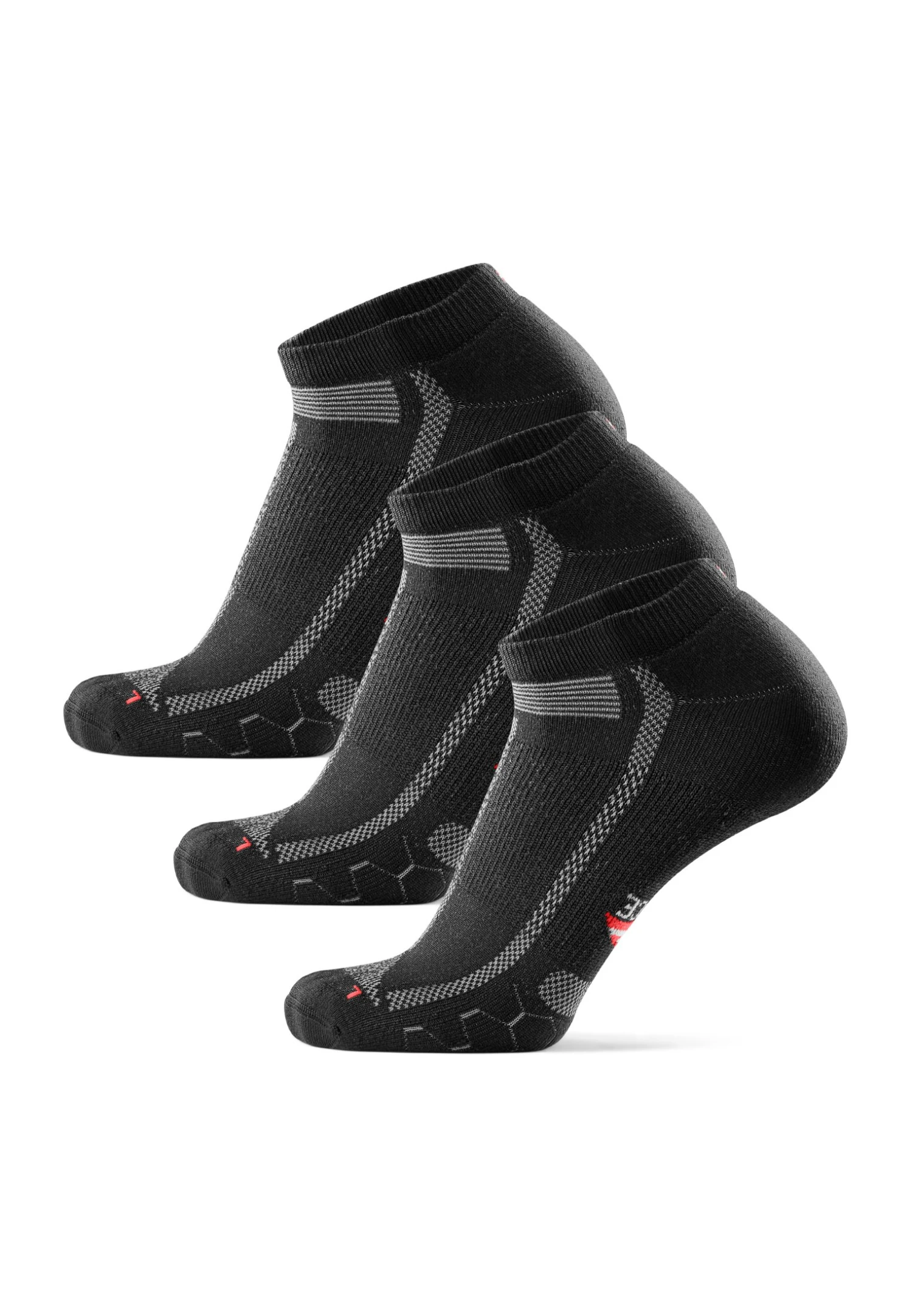3 Pack - Sportsokken - Black Grey 5 3 Pack - Sportsokken - Black Grey - Afbeelding 3