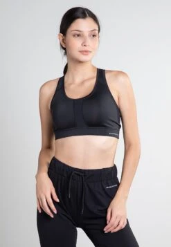 Endurance Malling- Sport-Bh Met Light Support - Black