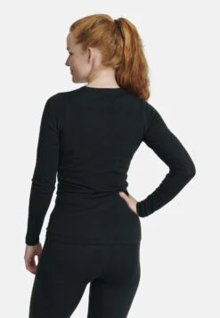 Merino Thermal Long Sleeve Shirt - Longsleeve - Black -Endurance ee787508d3ad486eb179c2812947d33b