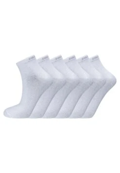 Endurance Quarter Ibi 6 Pack - Sokken - White
