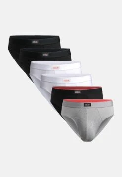 6 Pack Ultracomfort - Slip - Multicolor Black White Black RedGrey -Endurance fb1b9e7b968c4346815e83d4acb8fde1